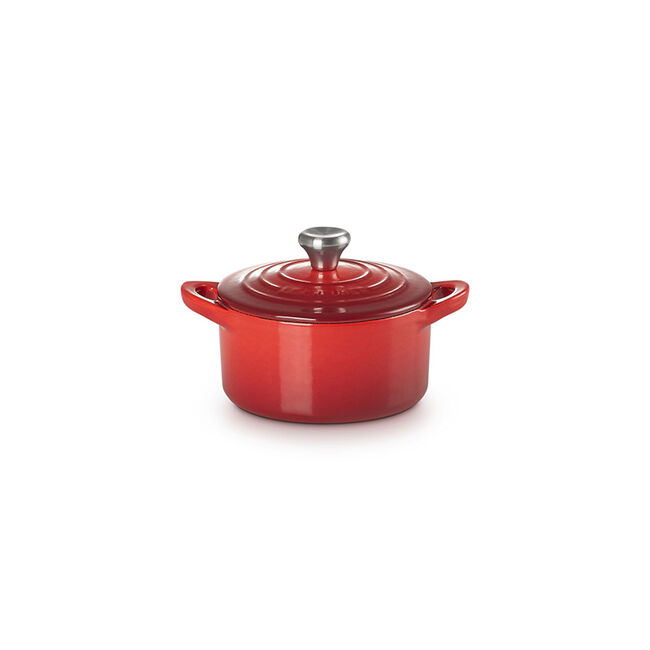 Cast Iron Mini CocotteCerise, view 2